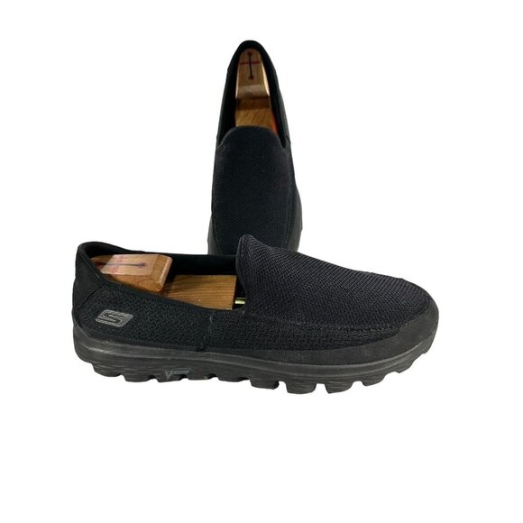 Skechers GOwalk 2 Mens Sz 11 M Slip on Black Mesh Loafers - Picture 1 of 9